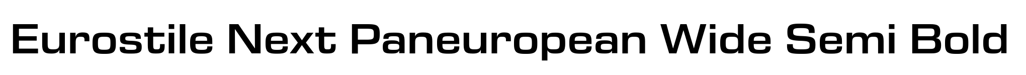 Eurostile Next Paneuropean Wide Semi Bold image